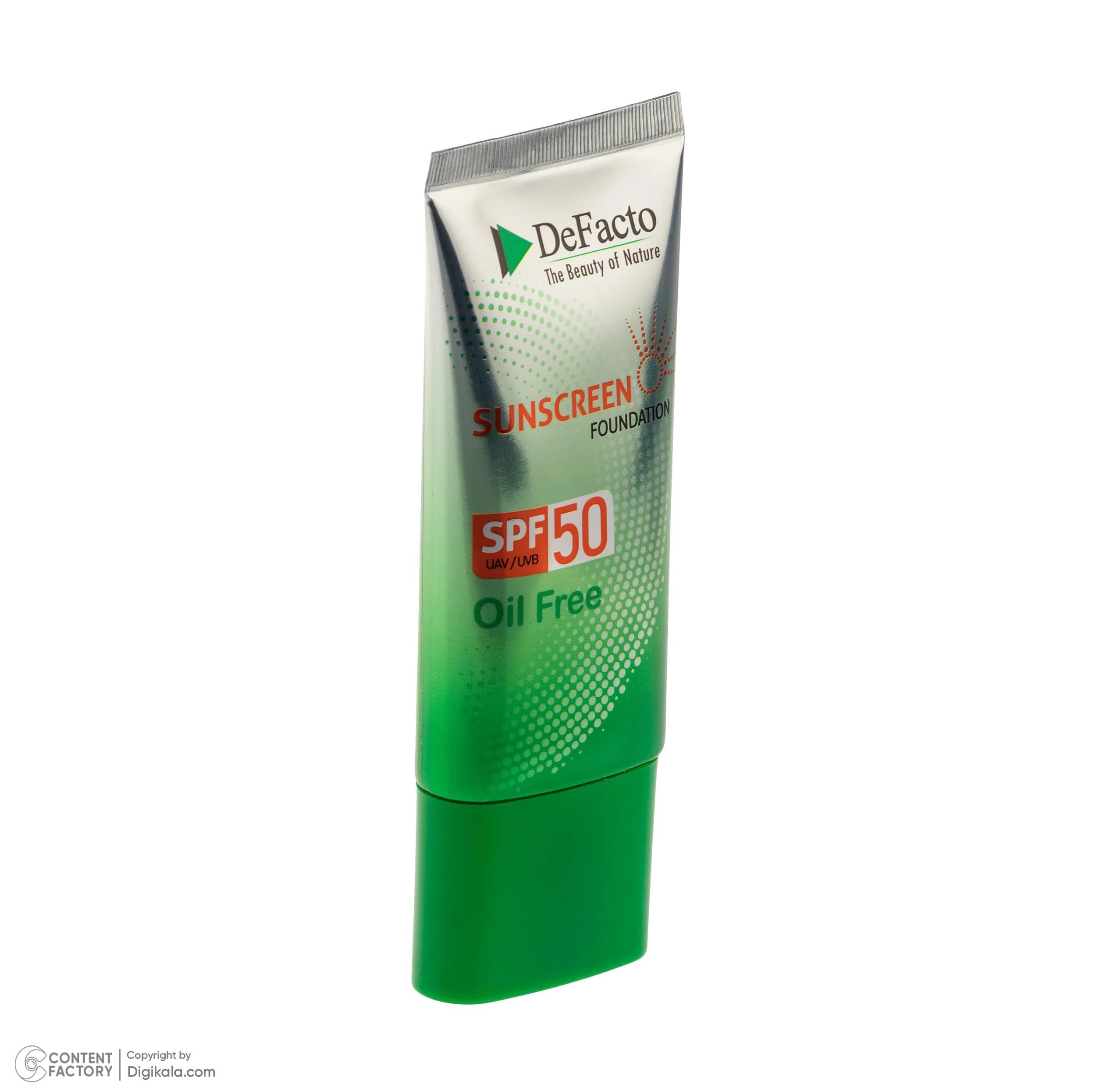 کرم ضد آفتاب رنگی صورت دیفکتو SPF 50 مدل NB ‌محافظ در برابر اشعه UVA،UVB مناسب برای پوست‌ چرب حجم 50 میلی‌لیتر — تصویر ۴
