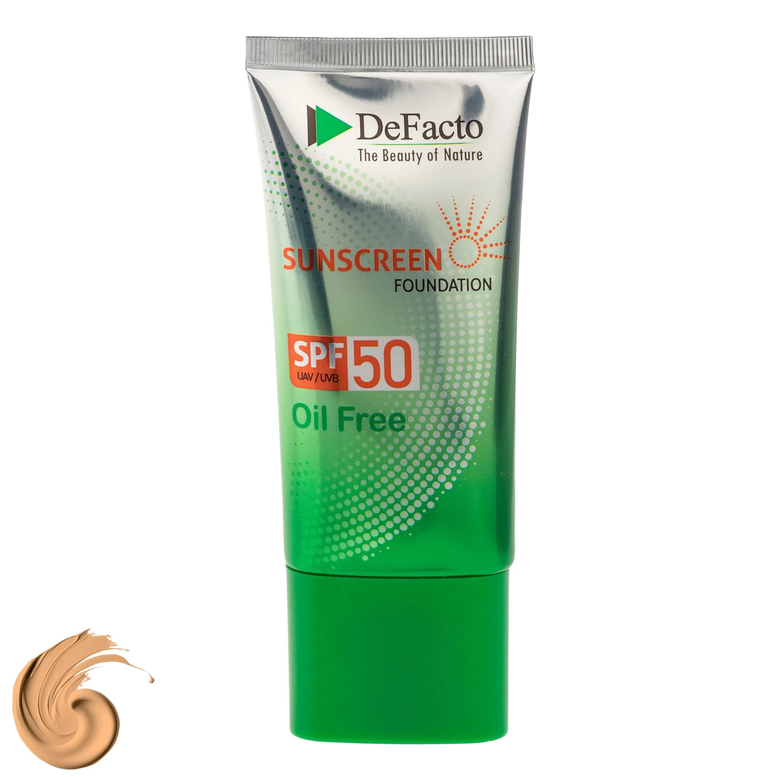 کرم ضد آفتاب رنگی صورت دیفکتو SPF 50 مدل NB ‌محافظ در برابر اشعه UVA،UVB مناسب برای پوست‌ چرب حجم 50 میلی‌لیتر