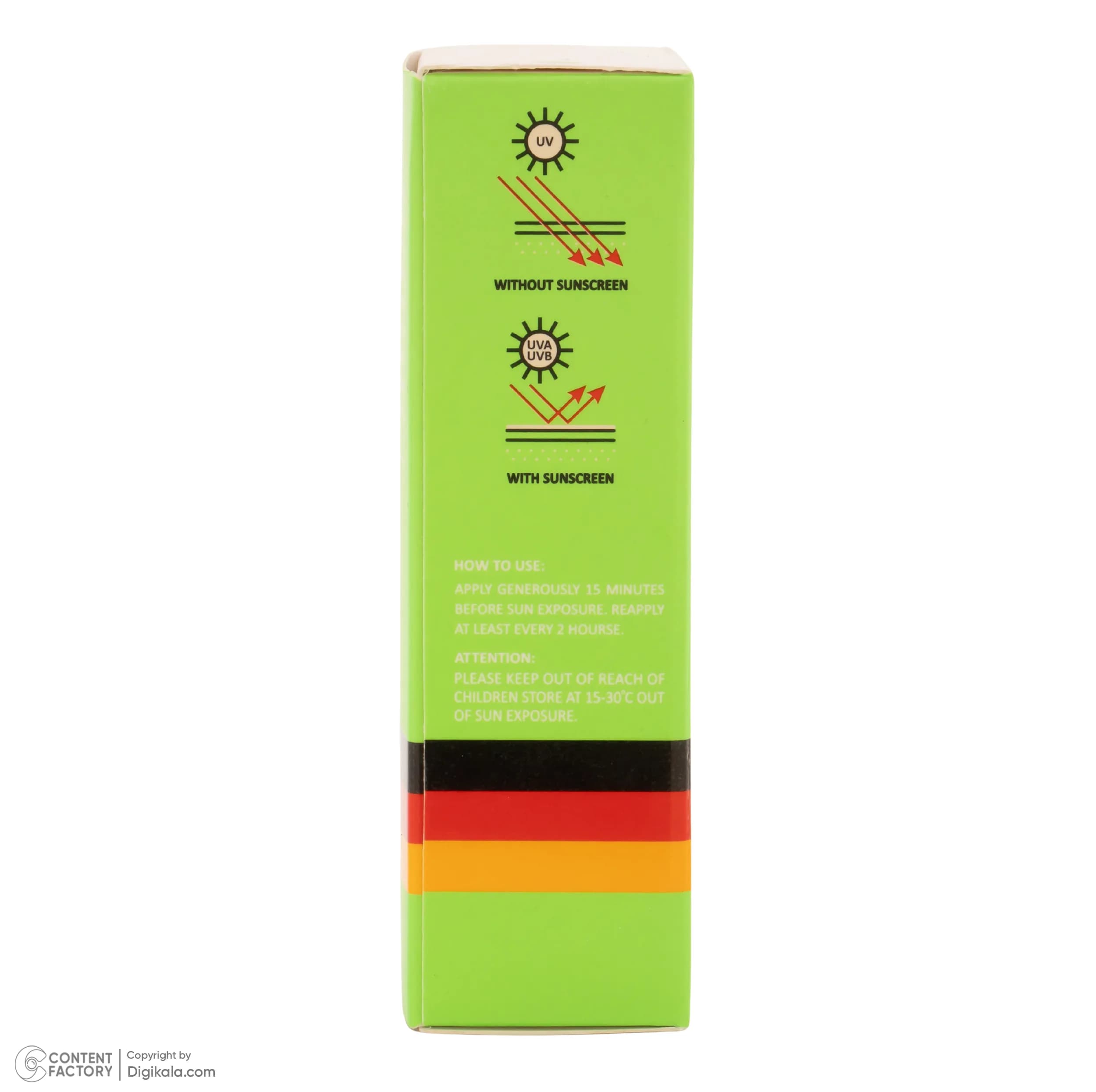 کرم ضد آفتاب رنگی صورت دیفکتو SPF 50 مدل D.01 ‌مناسب برای انواع پوست حجم 50 میلی‌لیتر — تصویر ۲