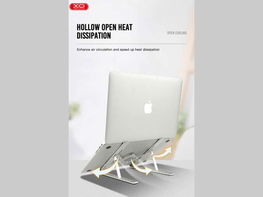 پایه نگهدارنده لپ تاپ و آیپد ایکس او XO foldable holder for laptop XO-C49 — تصویر ۷