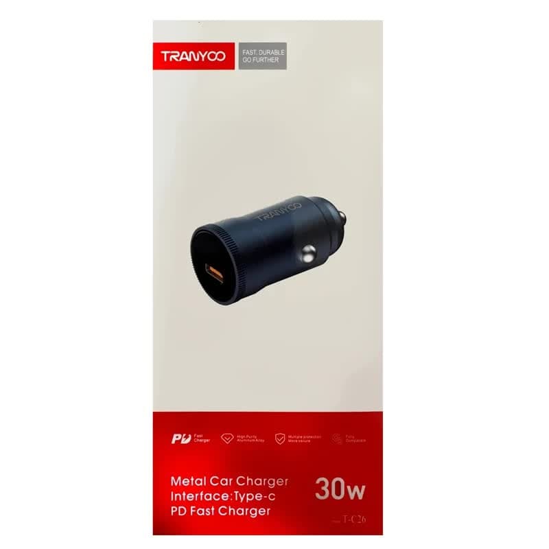 شارژر فندکی خودرو ترانیو Tranyoo T-C26 30w