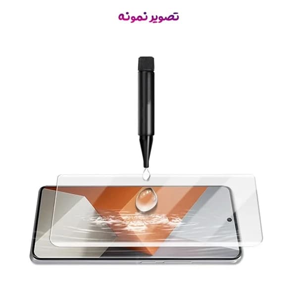 گلس UV تمام شفاف تمام صفحه Xiaomi Redmi Note 14 Pro 4G — تصویر ۷