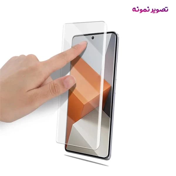 گلس UV تمام شفاف تمام صفحه Xiaomi Redmi Note 14 Pro 4G — تصویر ۶