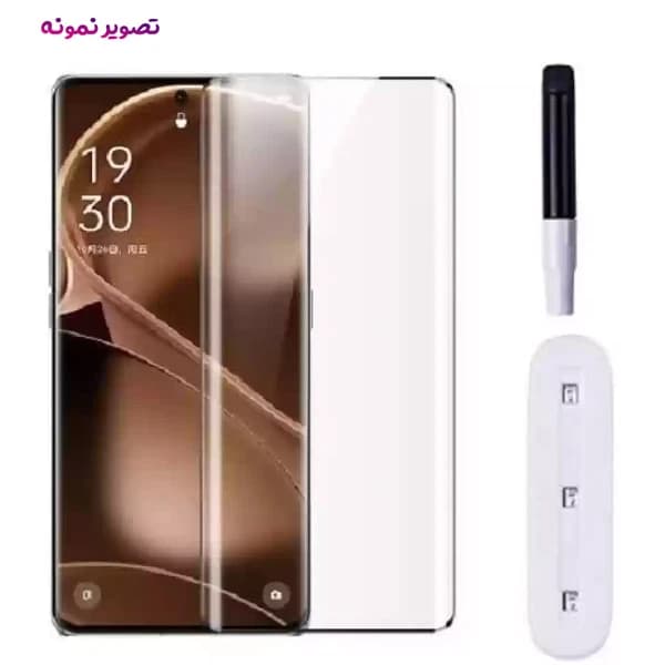 گلس UV تمام شفاف تمام صفحه Xiaomi Redmi Note 14 Pro 4G — تصویر ۲