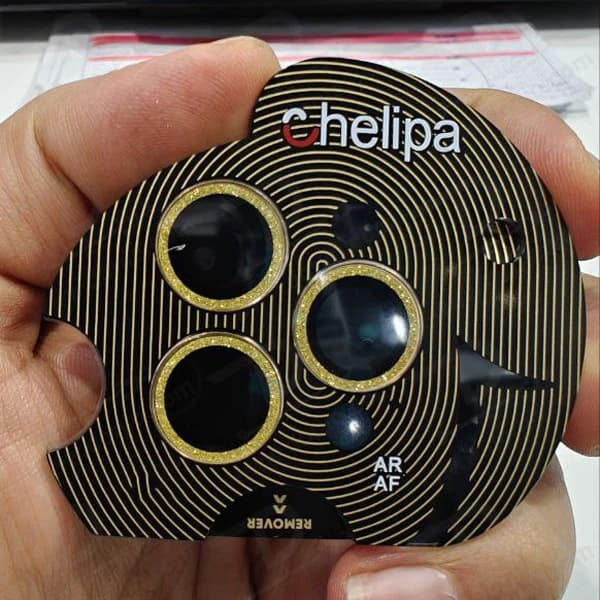محافظ لنز دوربین رینگی فلزی iPhone 15 Pro مارک Chelipa — تصویر ۲
