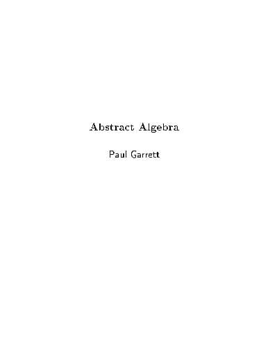 دانلود کتاب Abstract Algebra