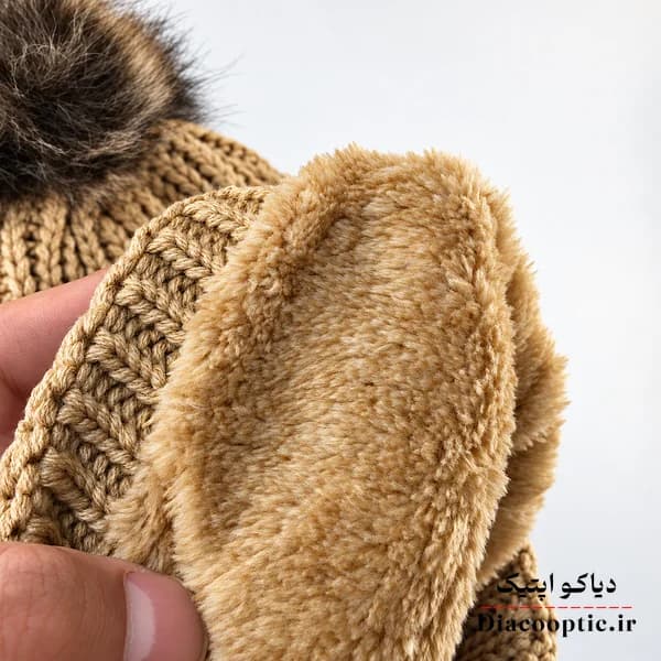 کلاه تک زنانه زمستانی خزدار مدل شیطونی کد 13009 — تصویر ۶