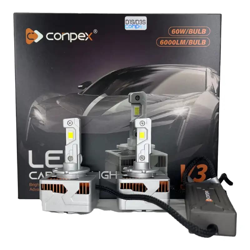 هدلایت V3باترانس پایه D1S ,D3S برند غریب دوست 70 وات بسته 2 عددی