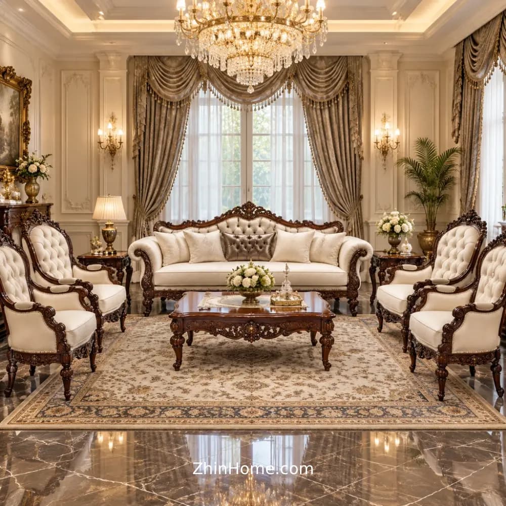 مبل ۹ نفره کلاسیک صبا