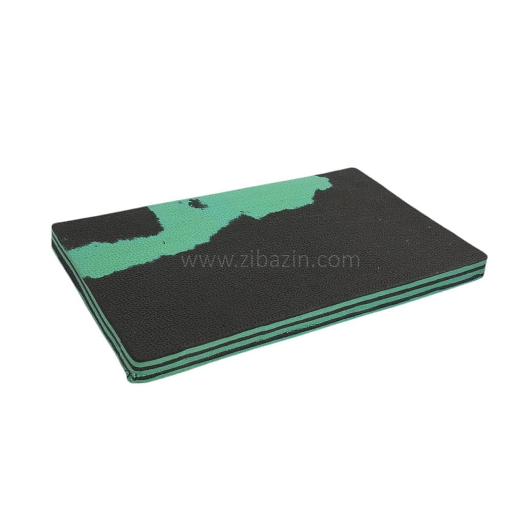 کوسن فومی یوگا و مدیتیشن طرح آبرنگی : سبز مشکی