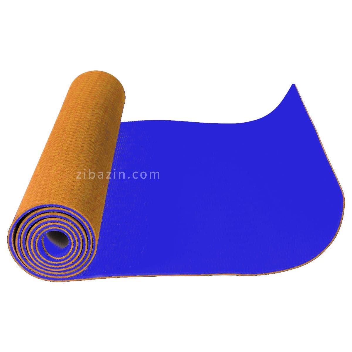 مت یوگا و پیلاتس (TPE) دو لایه 6 میل : عسلی سرمه ای + کاور رایگان