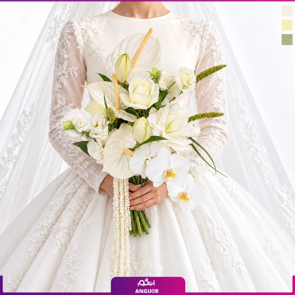 دسته گل عروس لاکچری