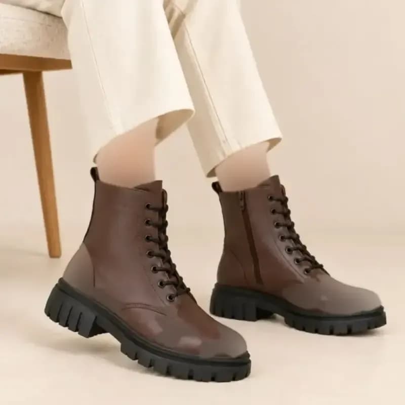 نیم بوت زنانه بندی بغل زیپ راحت و با کیفیت سایز 37 تا 40 — تصویر ۳