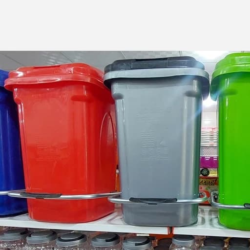 سطل زباله 60 لیتری پدال فلزی مبلمان اورلین مدل 978712