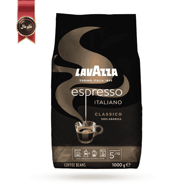 دانه قهوه لاوازا lavazza مدل اسپرسو espresso یک کیلویی (اورجینال)