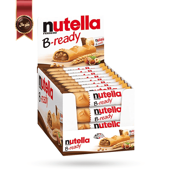36 عدد بیسکویت شکلاتی نوتلا nutella مدل بی ردی B-ready وزن 22 گرم (اورجینال)