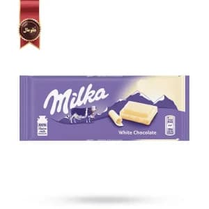 شکلات تخته ای سفید میلکا milka وزن 80 گرم (اورجینال)
