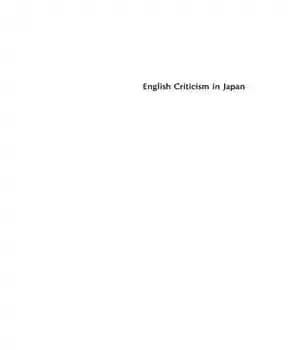 دانلود کتاب English Criticism in Japan – Essays by Younger Japanese Scholars on and American Literature
