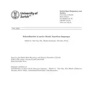 دانلود کتاب Subordination in Native South American Languages