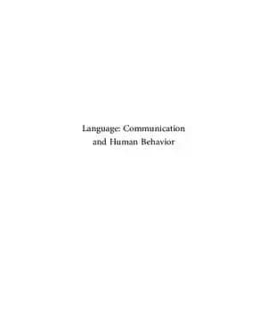 دانلود کتاب Language: Communication and Human Behavior: The Linguistic Essays of William Diver