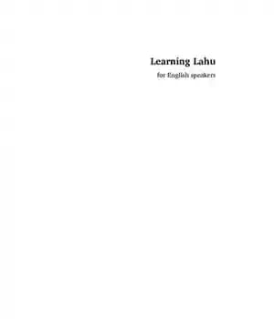 دانلود کتاب Learning Lahu for English speakers