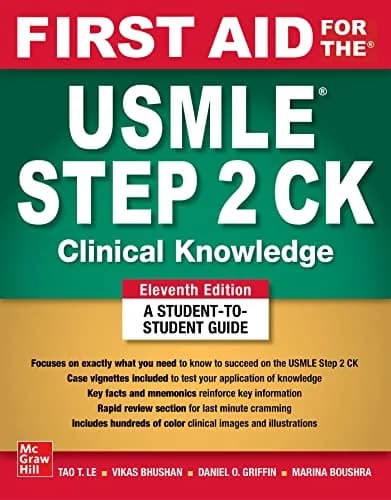 و دانلود نسخه کامل کتاب زبان اصلی First Aid for the USMLE Step 2 CK, Eleventh Edition 11th Edition PDF | دانلود کتاب خارجی
