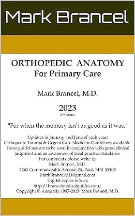 و دانلود نسخه کامل کتاب زبان اصلی Orthopedic Anatomy For Primary Care: 2023, 27th Annual Edition, Version 2 PDF | دانلود کتاب خارجی