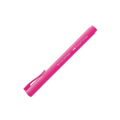 هایلایتر اسلیم 38 صورتی پاستلی فابرکاستل (Faber-Castell)
