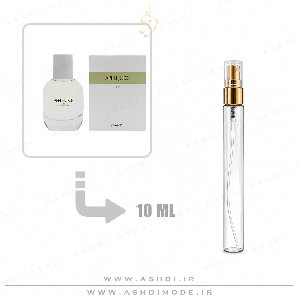 دکانت عطر ادکلن زارا اپل جویس زنانه اورجینال ۱۰ میل | Zara Applejuice EDT 10ml Original Decant
