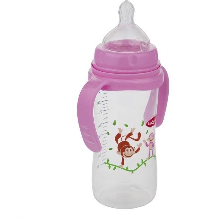 شیرخوری ارتودنسی دسته دار بیبی لند baby land کد 407 حجم 300 میل همه رنگ ها — تصویر ۲
