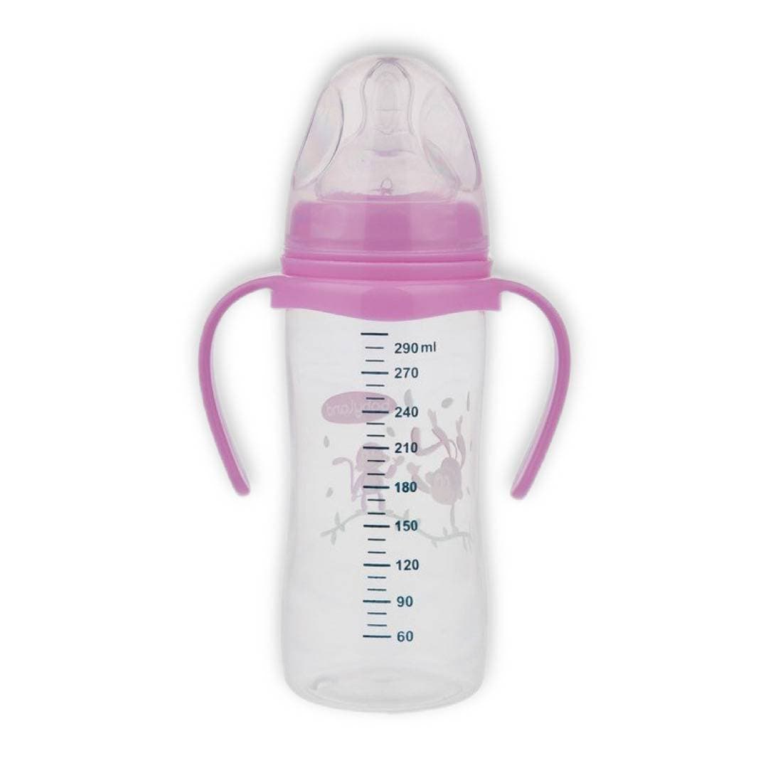 شیرخوری ارتودنسی دسته دار بیبی لند baby land کد 407 حجم 300 میل همه رنگ ها