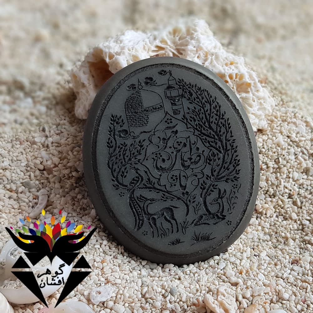 نگین یشم اصل یا ضامن آهو N3060