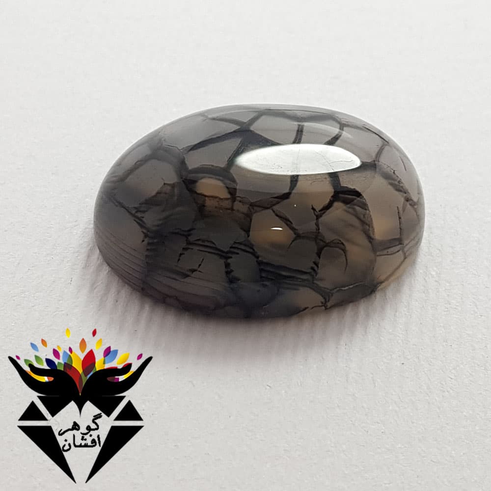 نگین عقیق دراگون اصل خوش طرح کد N_2047