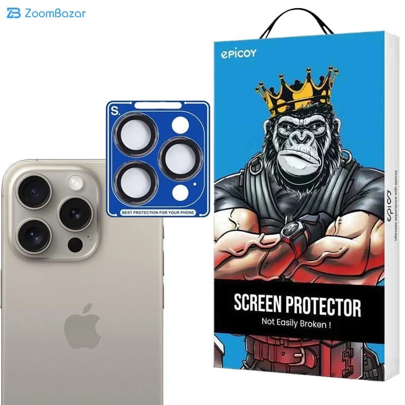 محافظ لنز دوربین اپیکوی مدل S Plus Lens مناسب برای گوشی موبایل اپل iPhone 15 Pro/15 Pro Max — تصویر ۲