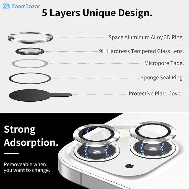 محافظ لنز دوربین اپیکوی مدل S Plus Lens مناسب برای گوشی موبایل اپل iPhone 15 Pro/15 Pro Max — تصویر ۸