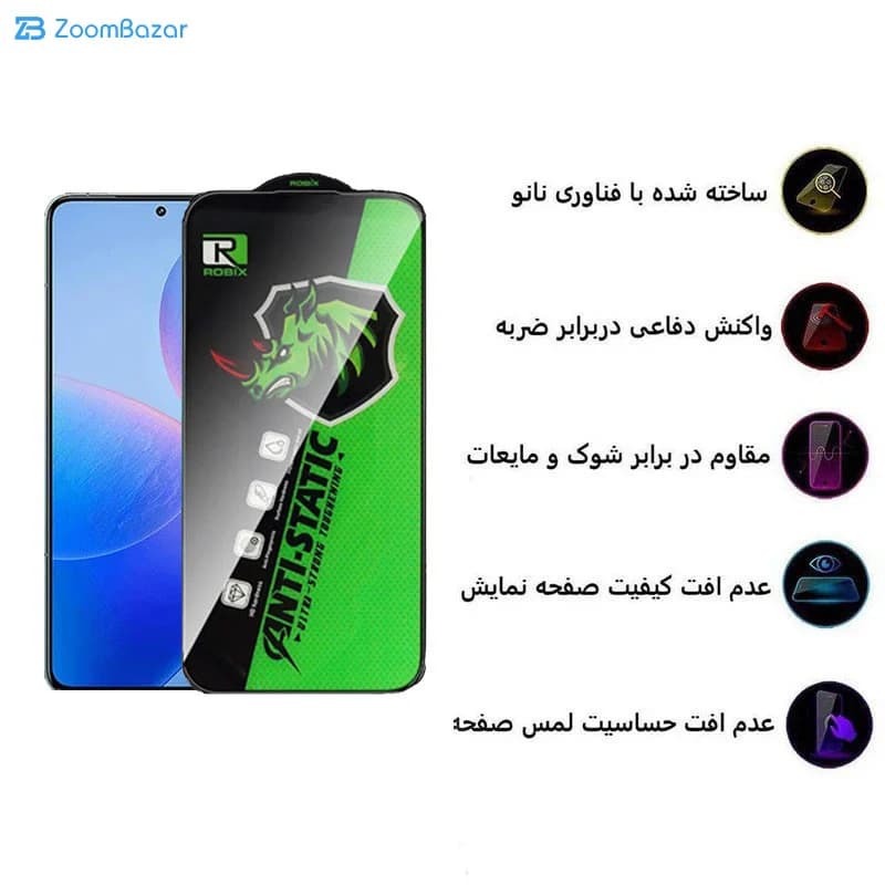 گلس اپیکوی مدل Rhino Robix مناسب برای گوشی موبایل شیائومی Redmi K70 / K70 Pro / K70E — تصویر ۸