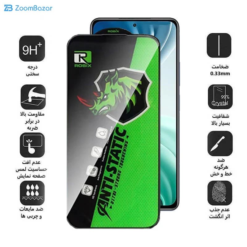گلس اپیکوی مدل Rhino Robix مناسب برای گوشی موبایل شیائومی Mi 11i/Mi 11X/11i — تصویر ۳