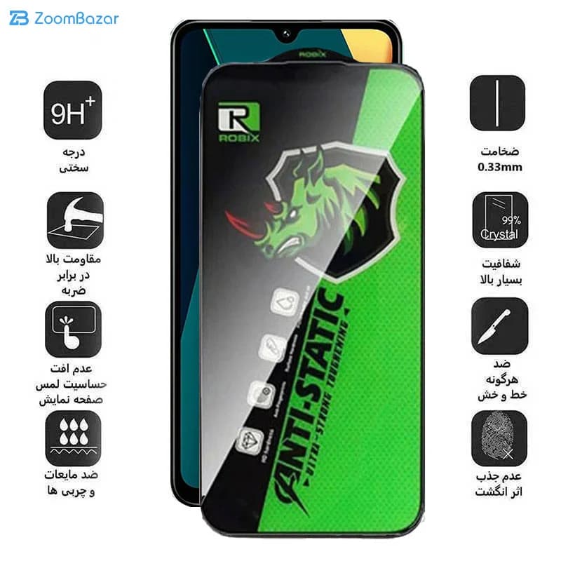 گلس اپیکوی مدل Rhino Robix مناسب برای گوشی موبایل شیائومی Poco C75 4G/5G /Redmi A4/A3 Pro — تصویر ۴