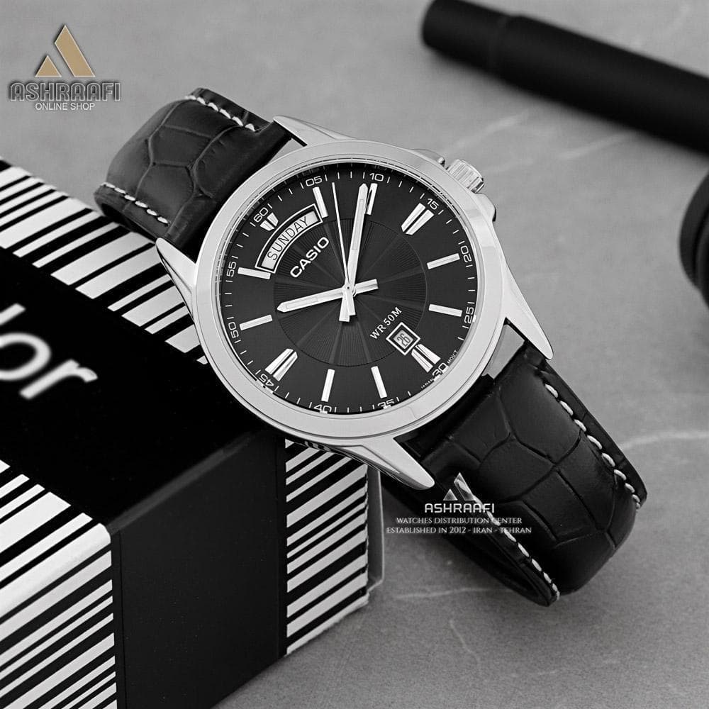 ساعت کاسیو بند چرمی Casio MTP-1381L-1AV — تصویر ۳