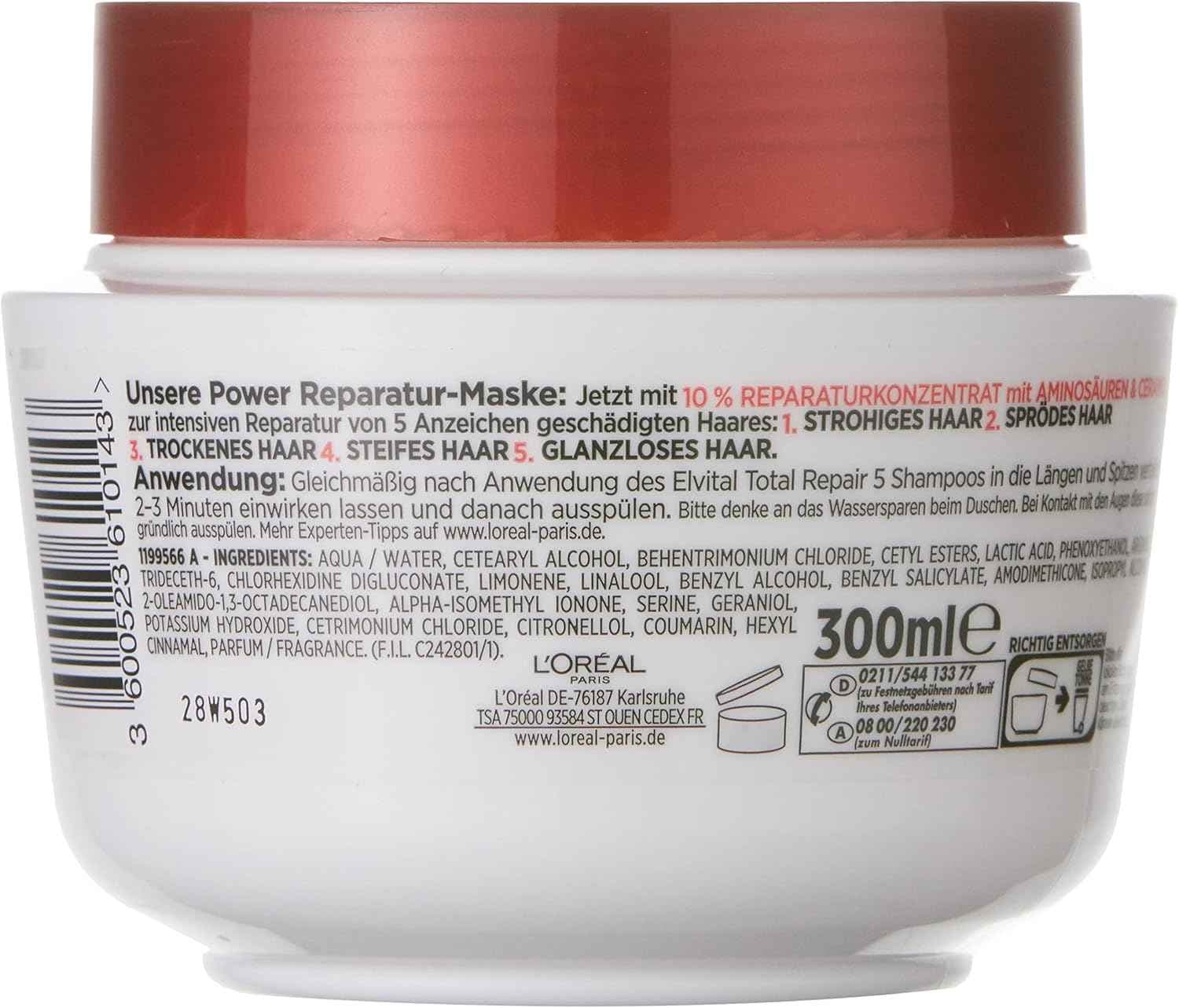ماسک مو لورال Total Repair 5 ملی شاپ — تصویر ۲