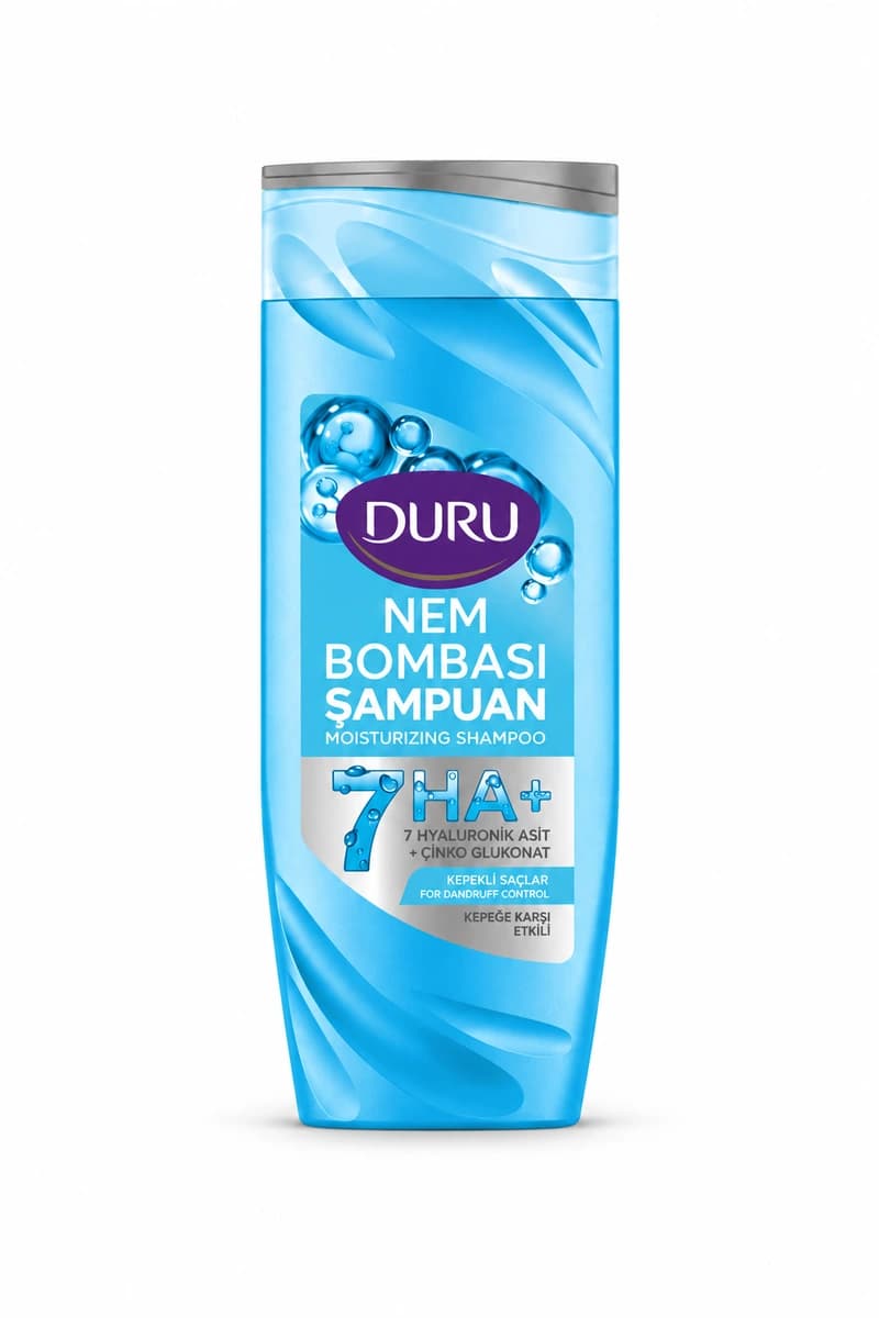 شامپو ضد شوره دورو Duru مدل Nem Bombası حاوی زینک گلوکونات حجم ۴۰۰ میل
