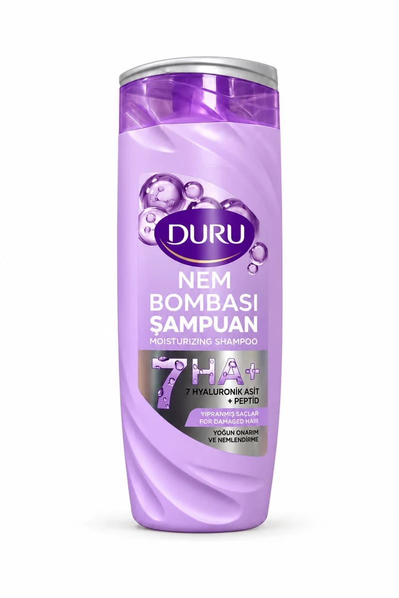 شامپو آبرسان و ترمیمکننده دورو Duru مدل Nem Bombası حاوی پپتید حجم ۴۰۰ میل