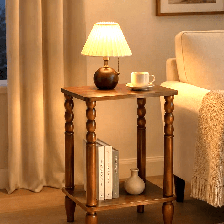 میز کنار مبلی و میز خاطره چوبی طراحی خاص و دستساز کامنا مدل 13153306
