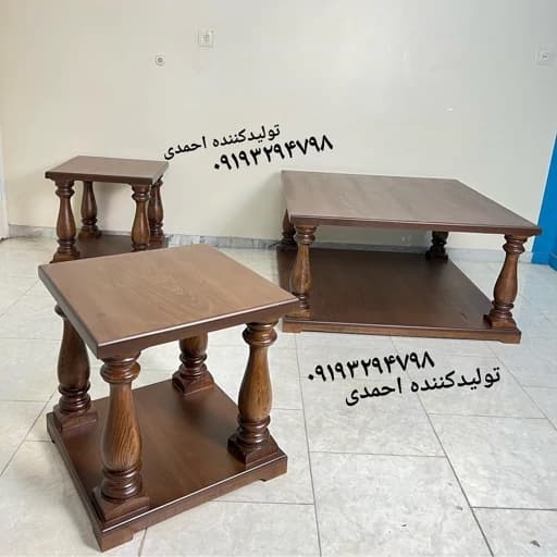 جلومبلی عسلی چوبی فندقی کامنا مدل 13153285