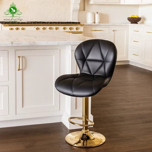 صندلی اپن مدل زین اسبی یک تکه پایه طلایی مبلمان آپادانا apadana مدل 633187