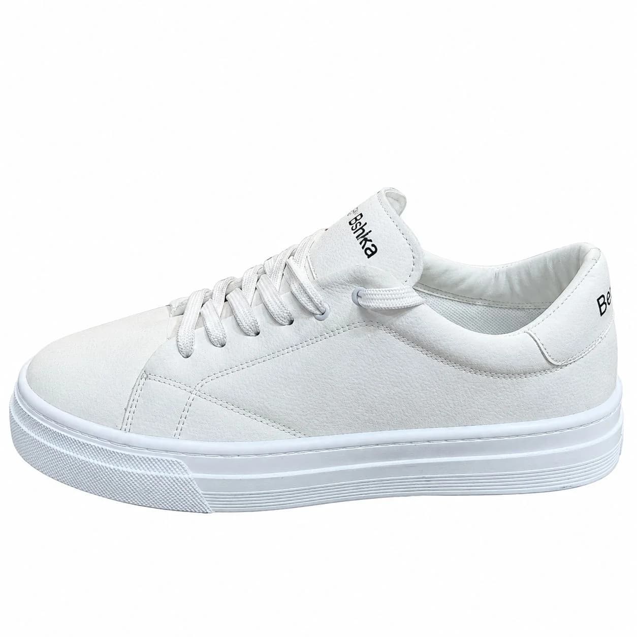 کتانی اسپرت ونس سفید مردانه طبی مدل برشکا(BERSHKA)|سایز41-44|بندی|ضدآب|دور دوخت — تصویر ۲