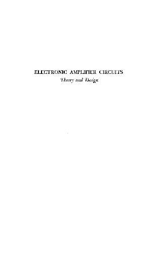 دانلود کتاب Electronic Amplifier Circuits Theory and Design