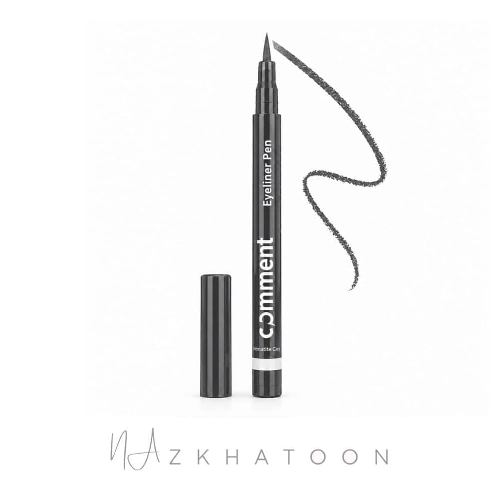 خط چشم ماژیکی کامنت طوسی حجم ۱٫۸ میل | Comment Eyeliner Pen Hematite Grey 001
