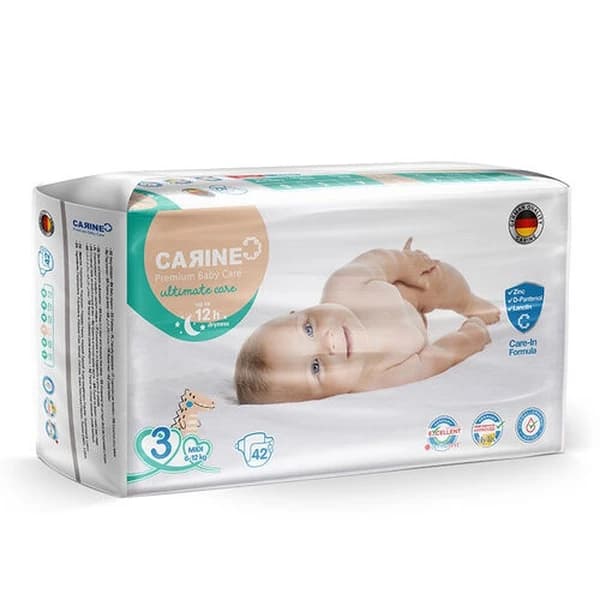 پوشک چسبی کارین سایز 3 بسته 42 عددی