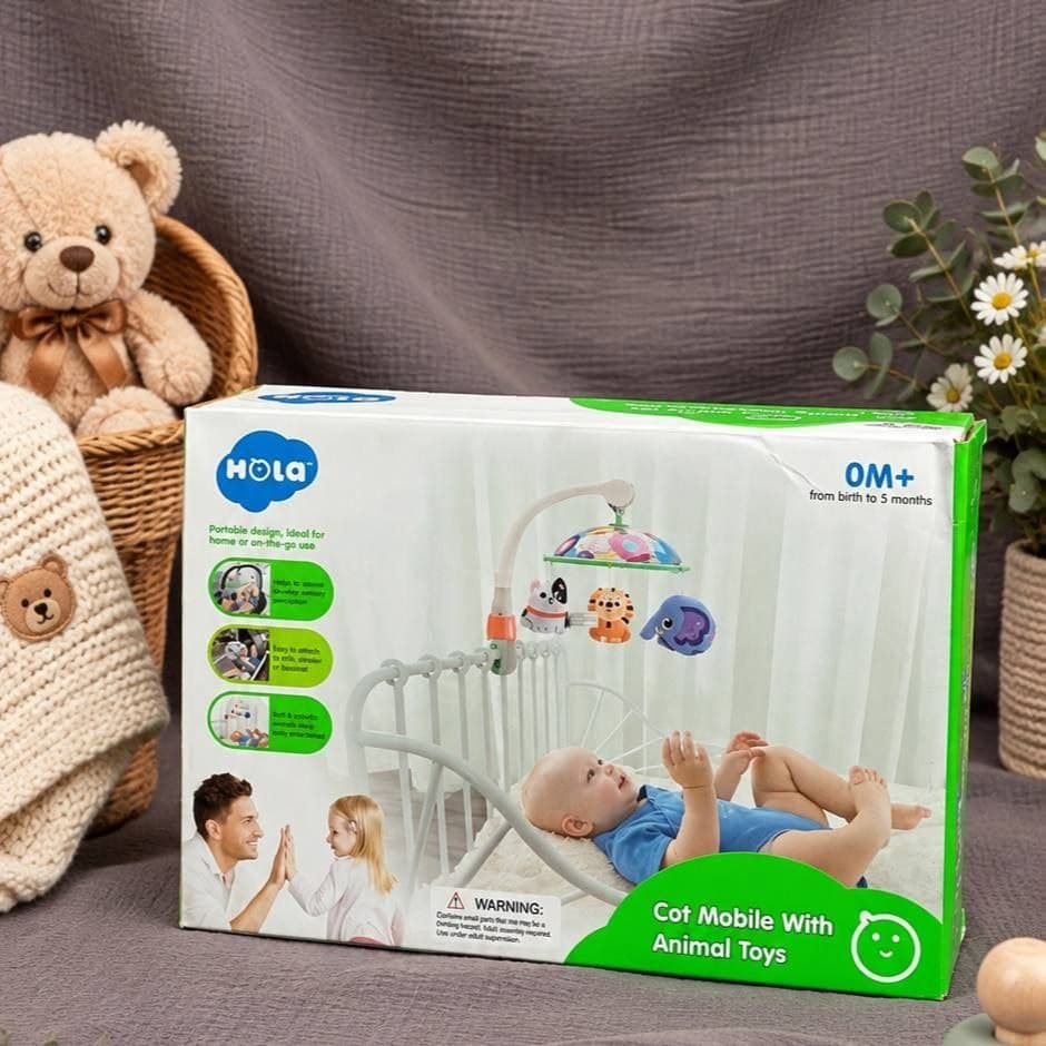 آویز تخت کودک هولا مدل Animal Toys